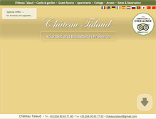 Tablet Screenshot of chateautalaud.com